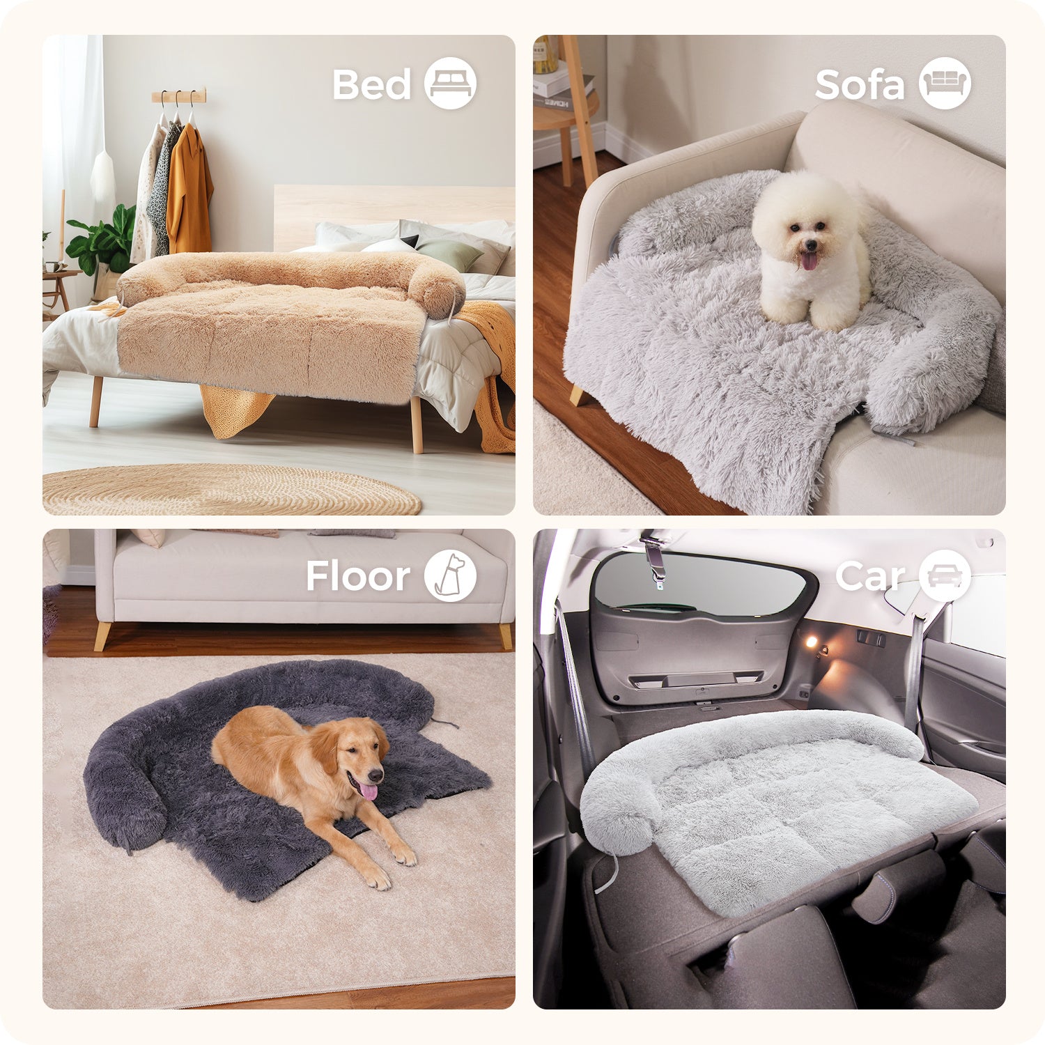 Fluffy Dog Bed
