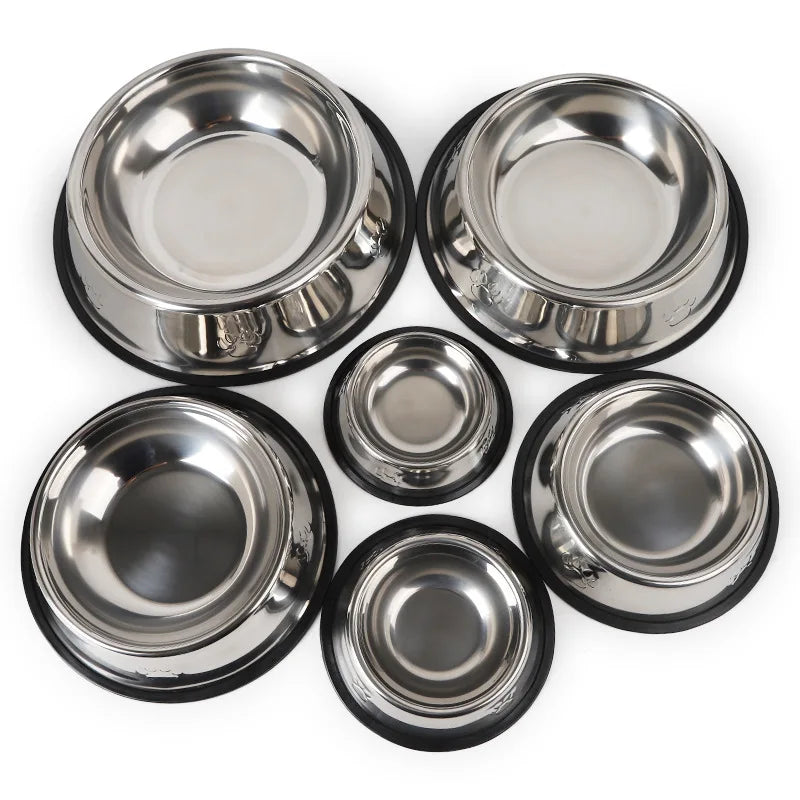 Stainless Steel Anti-Skid Pet Bowl