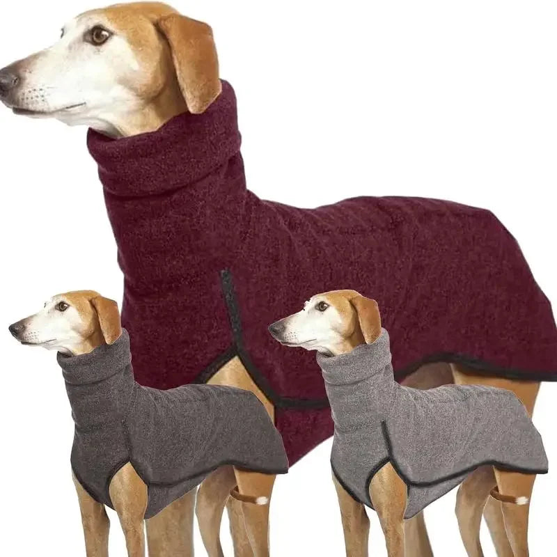 Winter warm Whippet Vest Soft Fleece Clothes For Medium Large dog