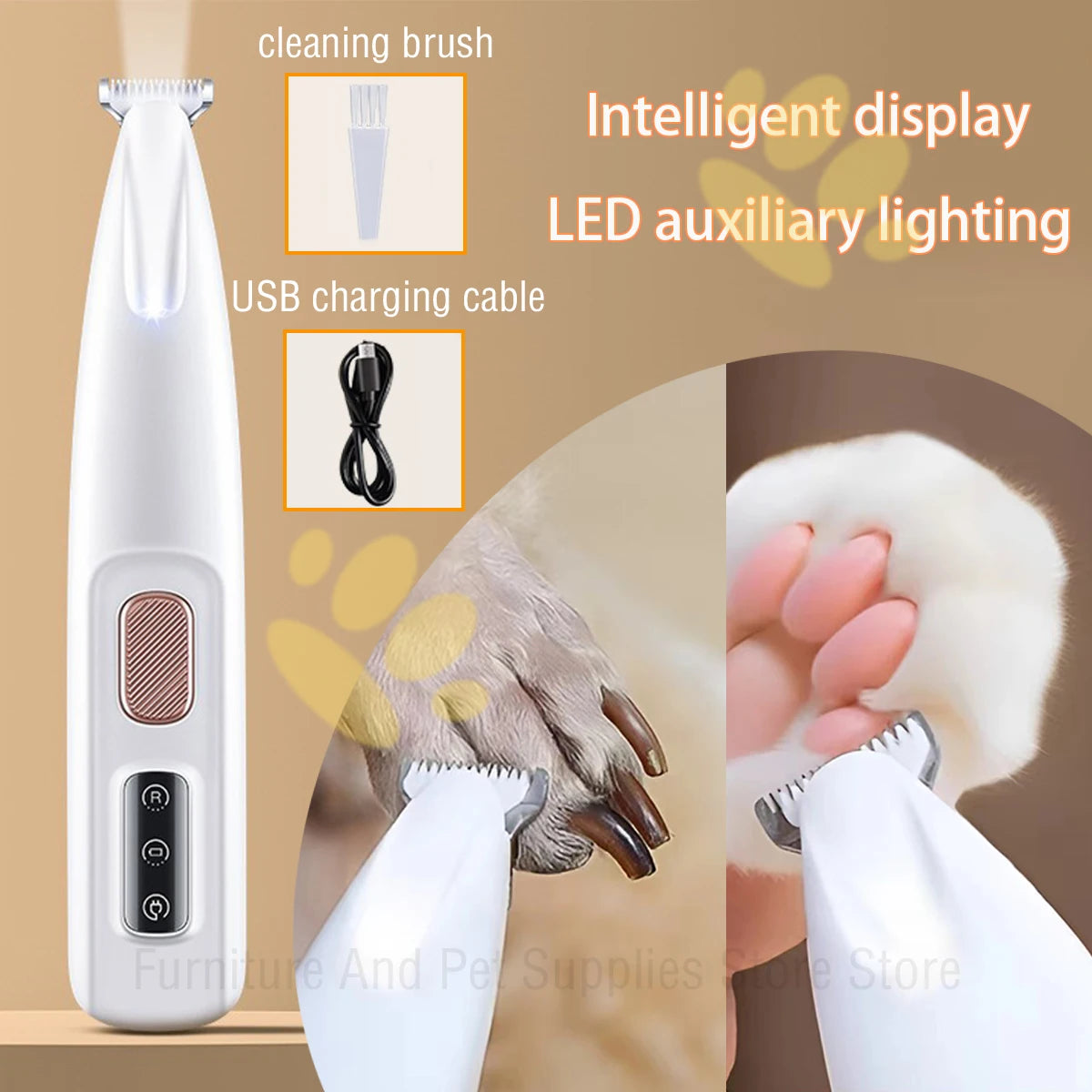 LED Dog Paw Trimmer