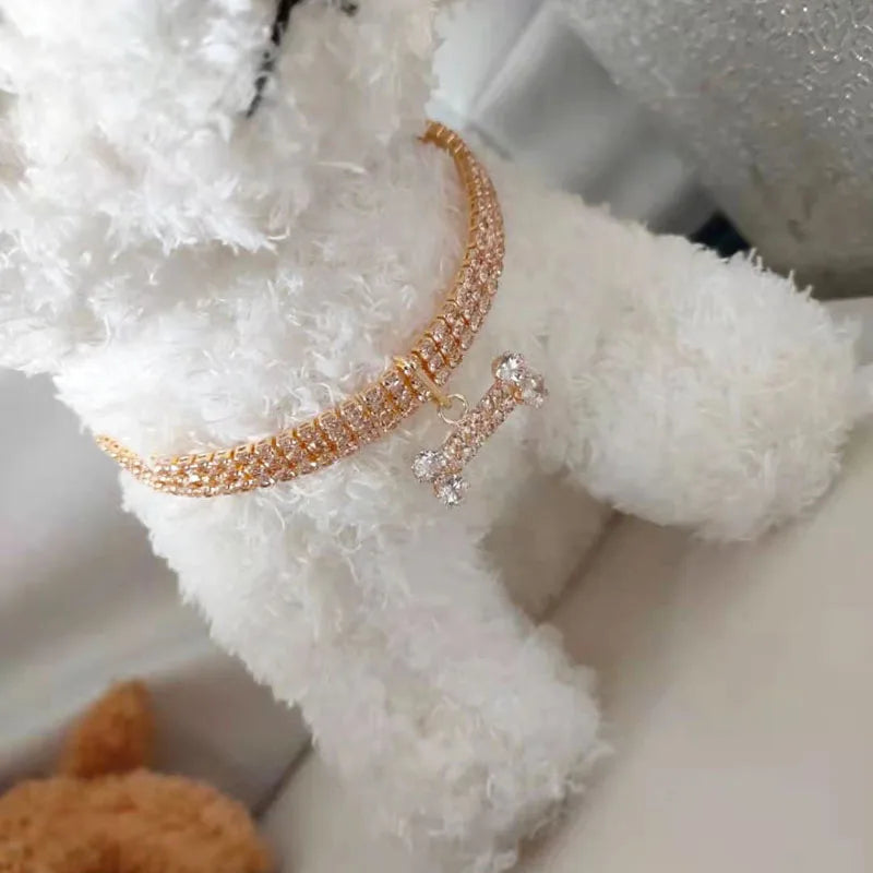 Rhinestone Pet Collar