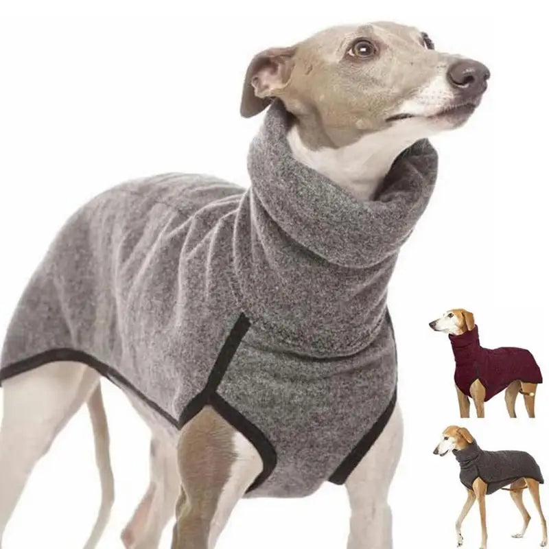 Winter warm Whippet Vest Soft Fleece Clothes For Medium Large dog