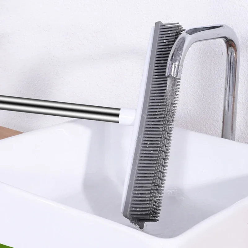 Rubber Broom Carpet Rake for Pet Hair Fur Remover