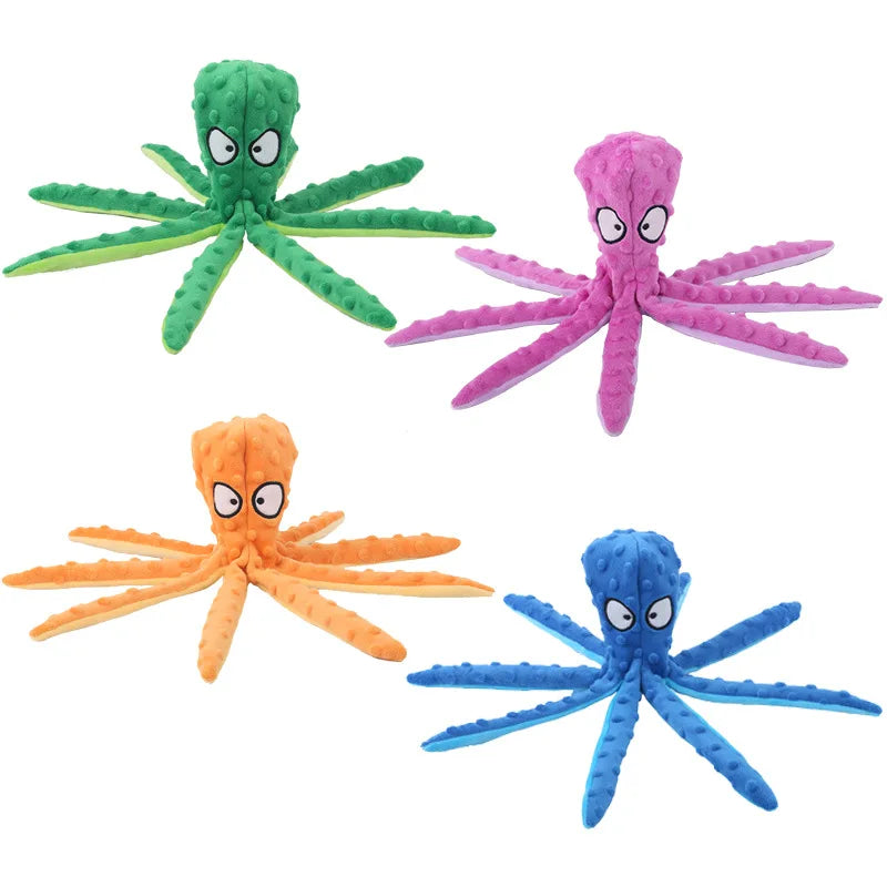 Indestructible Squeaky Octopus Toy