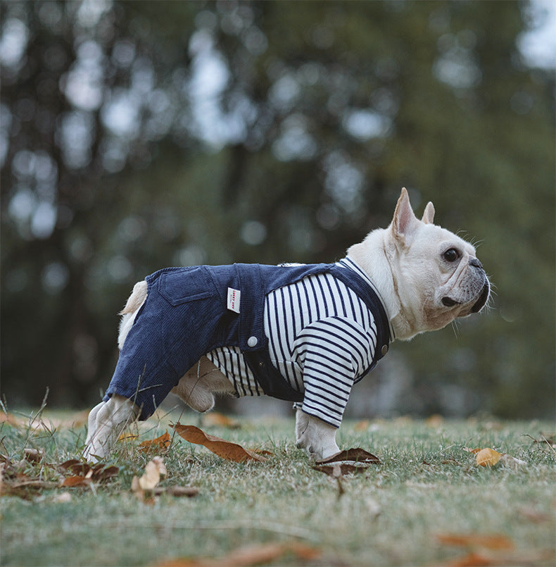 Cotton Stretch Corduroy Four-Legged Shirt