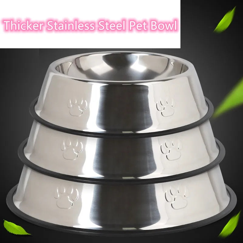 Stainless Steel Anti-Skid Pet Bowl