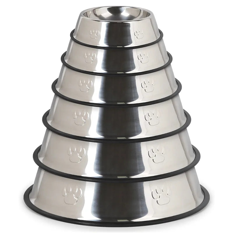 Stainless Steel Anti-Skid Pet Bowl