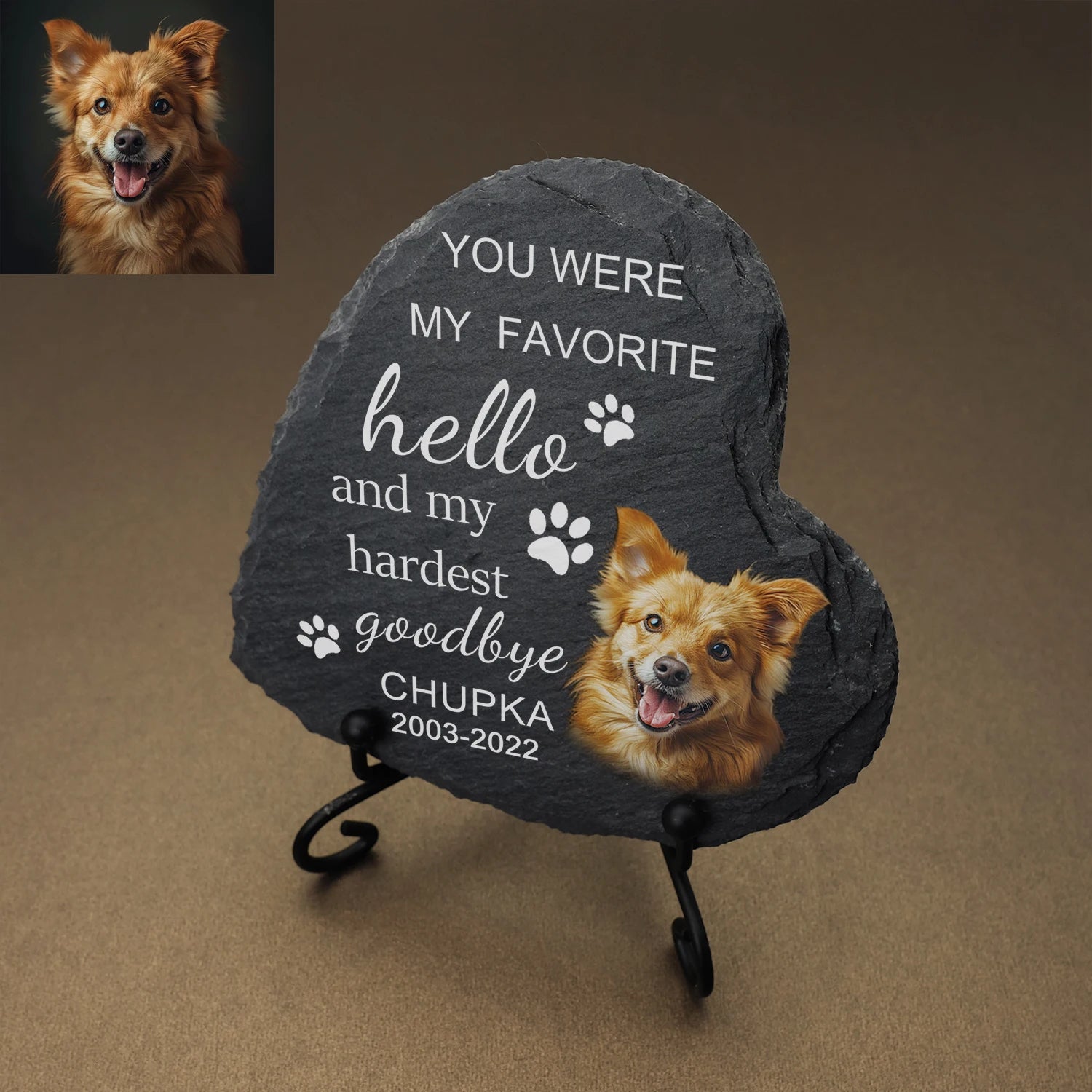 Engraved Pet Memorial Stone