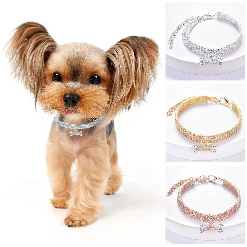 Rhinestone Pet Collar