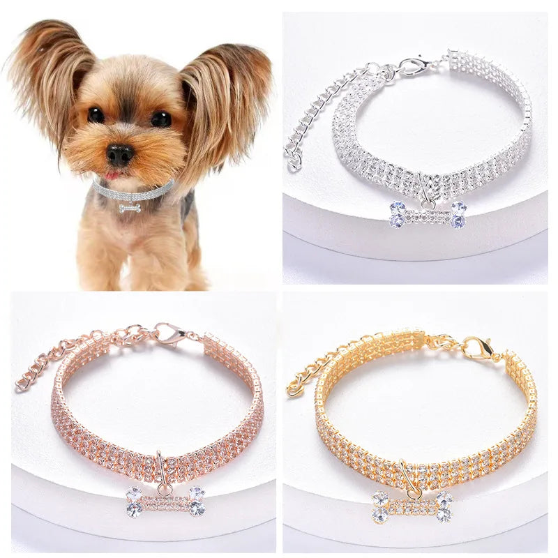 Rhinestone Pet Collar