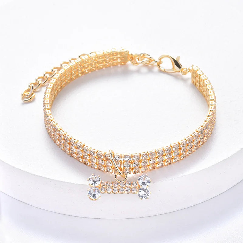 Rhinestone Pet Collar