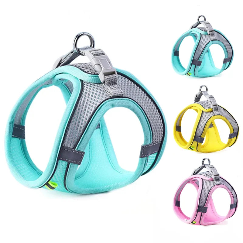 Chest  Reflective Breathable Adjustable Pet Harness for Small Medium Dogs