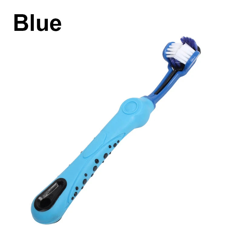 Three-Sided Pet Toothbrush