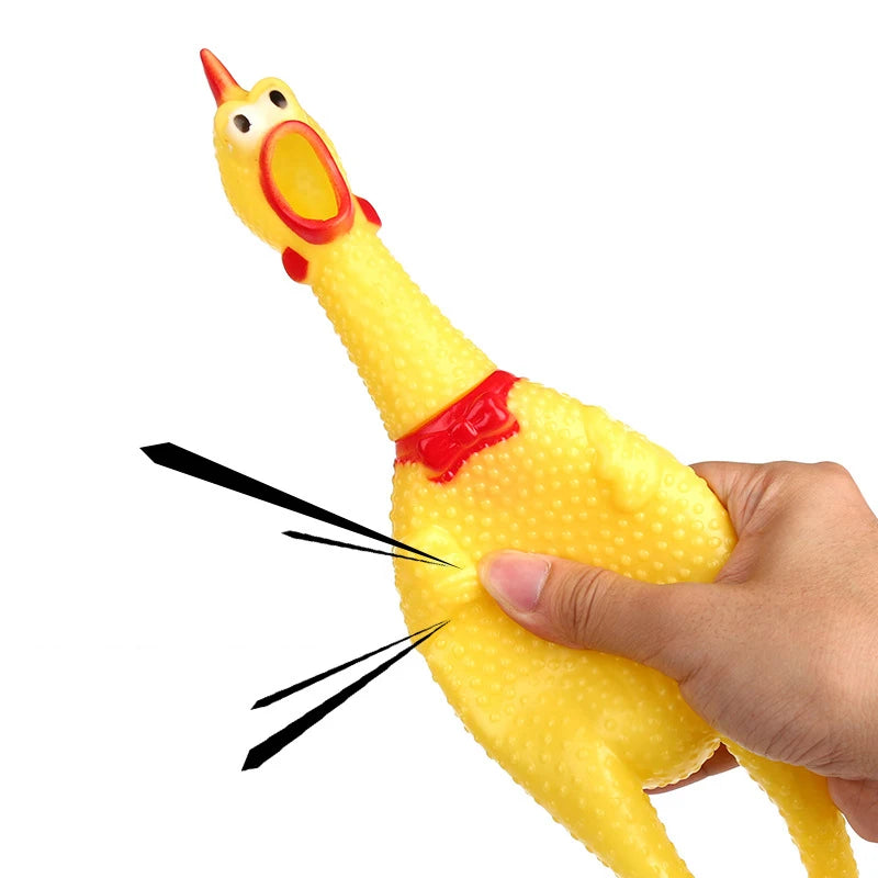 Screaming Chicken Dog Toy