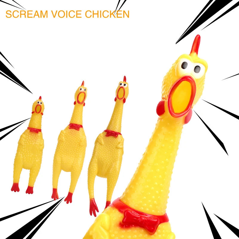 Screaming Chicken Dog Toy