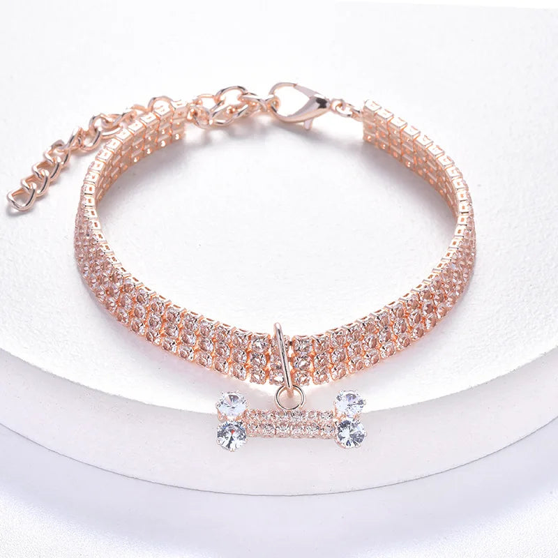 Rhinestone Pet Collar