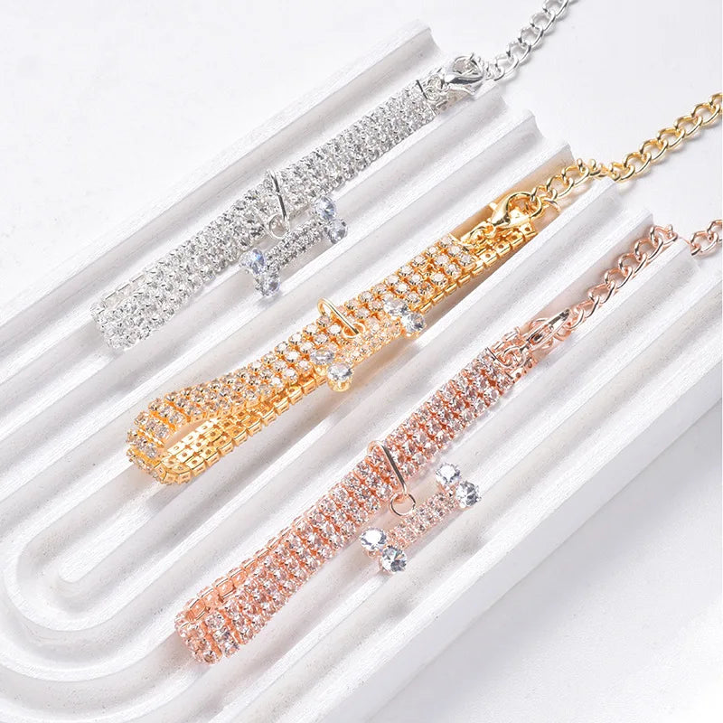 Rhinestone Pet Collar