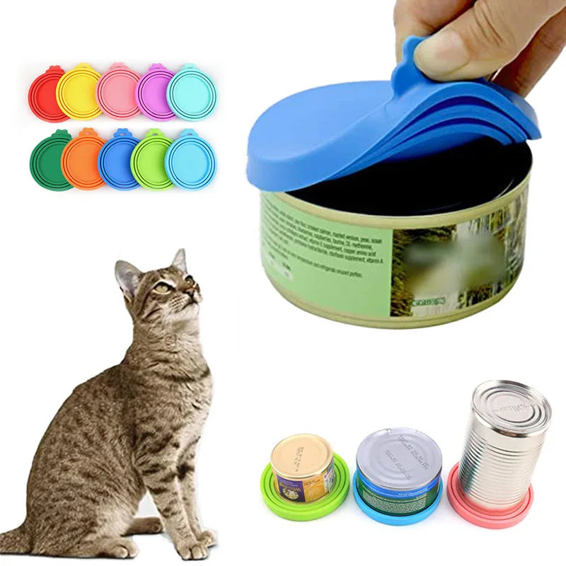 Reusable Pet Can Cover & Spoon