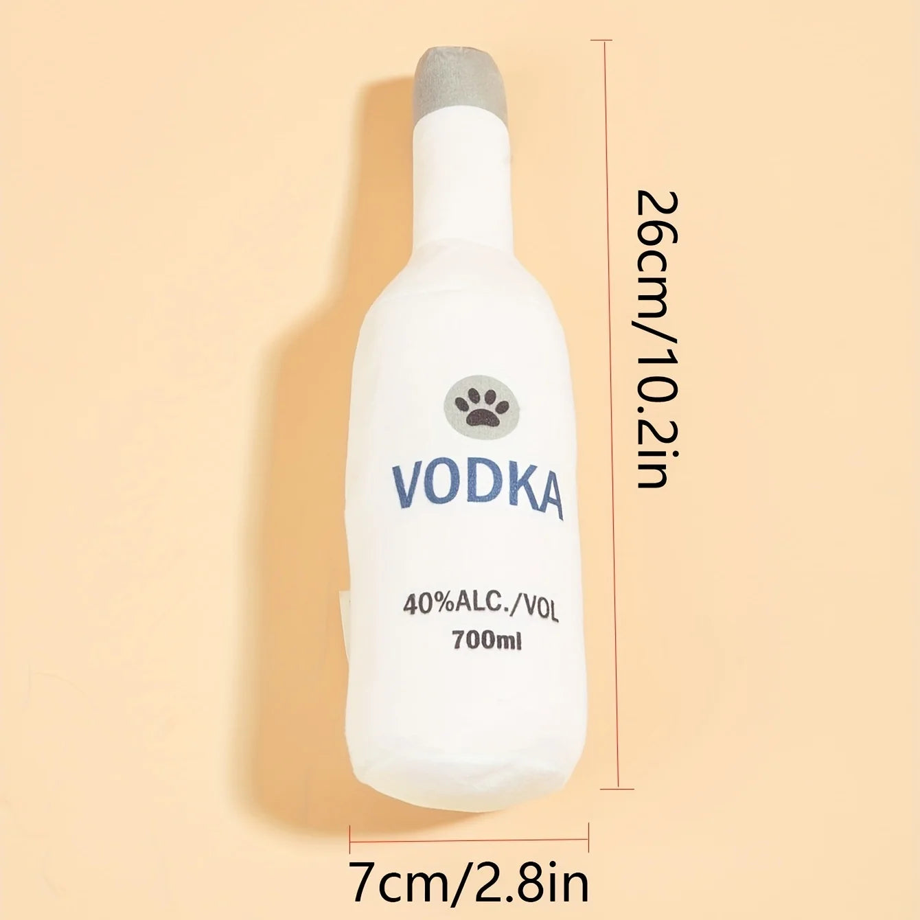 Vodka Bottle Dog Chew Toy