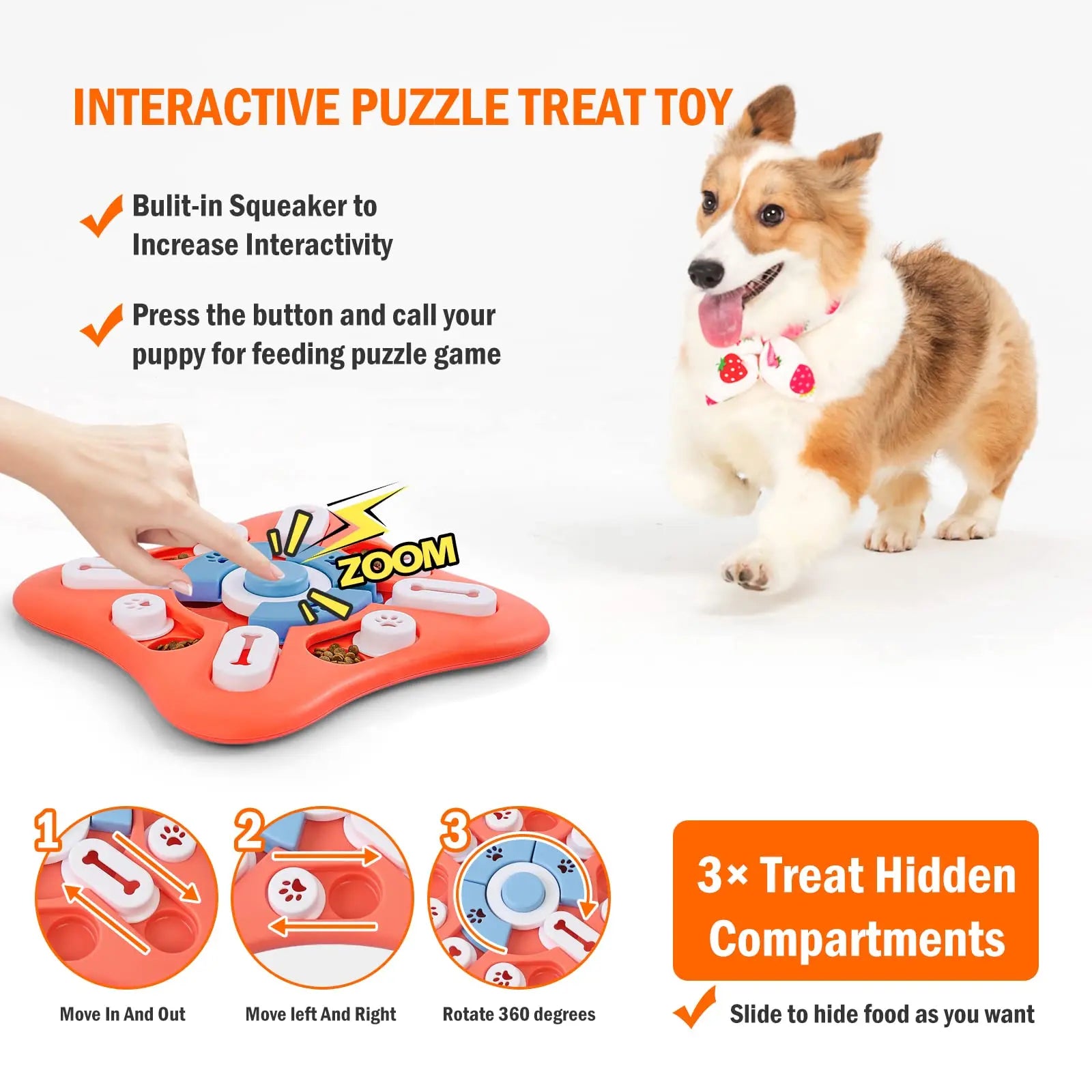 Interactive Puzzle Feeder Toy