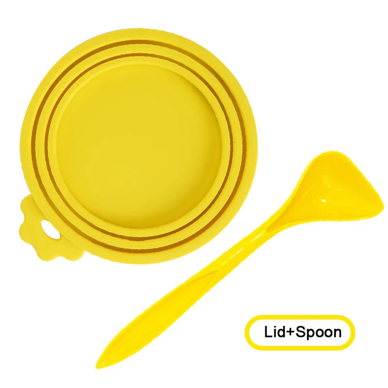 Reusable Pet Can Cover & Spoon
