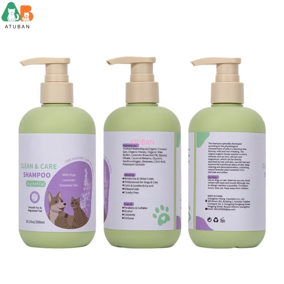 ATUBAN Dog Shampoo